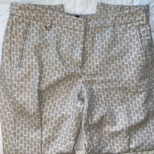 Adrianna Papell, grey pattern pants, 8